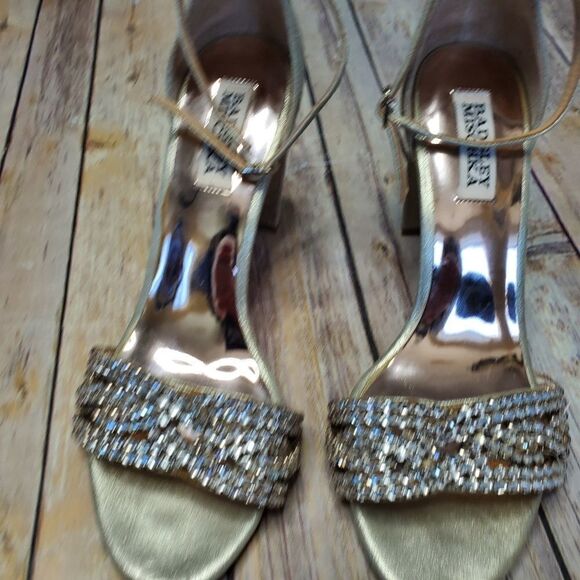 Badgley Mischka Tessa Crystal Embellished Sandal - Picture 2 of 14